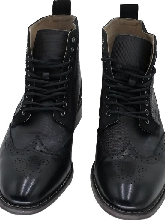 Stacy Adams Mens Finnegan Wingtip Lace-Up Black Multi Size US 11 EU 44 main image 6